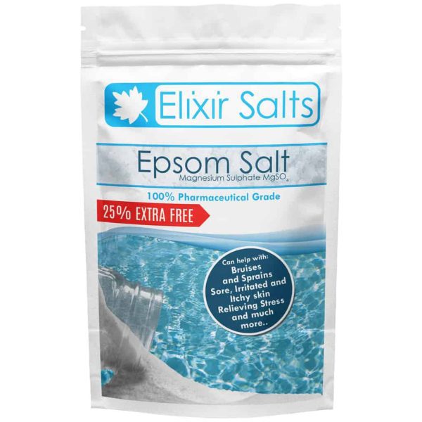 Elixir Salt Epsom Salt Spa Luxury Bathing Cosmetics Beauty Pain Relief Stress Relief