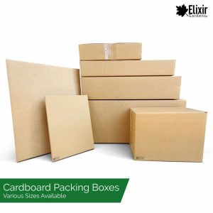 various cardboard storage boxes post packing and more