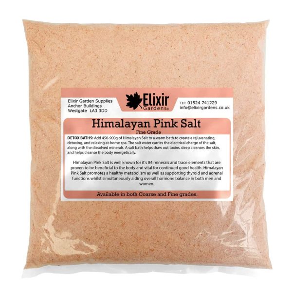 himalayan pink salt clear bag