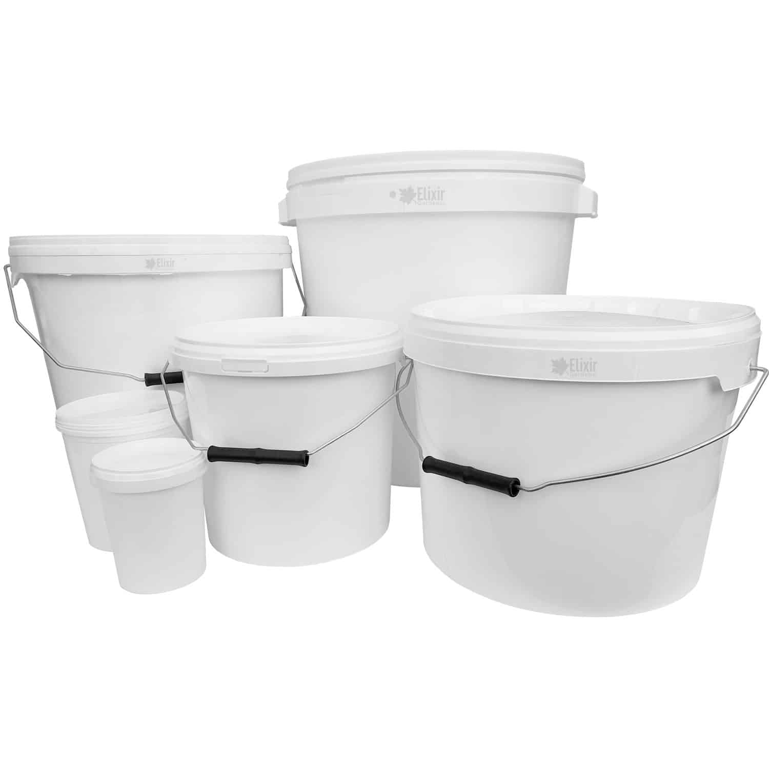 5L AGROHIT Bucket with Lid and Carry Handle 5/10/15 Litres Transparent 