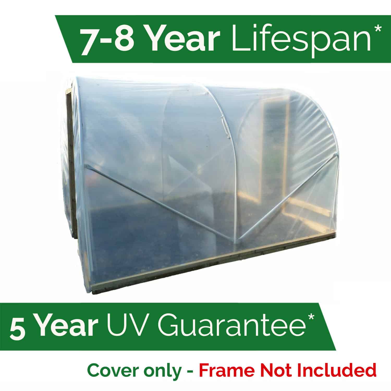 7 3m X 8m Greenhouse Polythene Polytunnel Cover Clear Film Plastic Sheeting Ebay