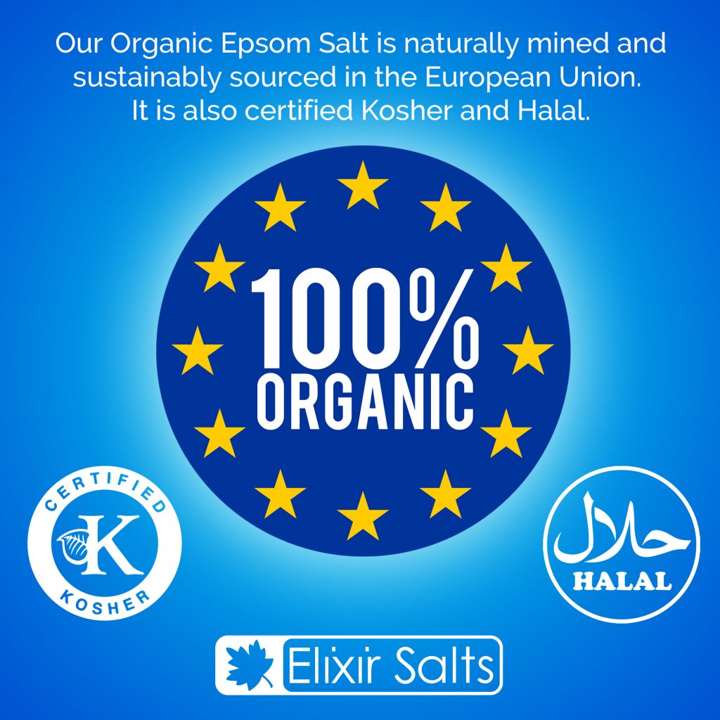 100 Pure Organic FCC Food Grade Epsom Salts+ 25 Free