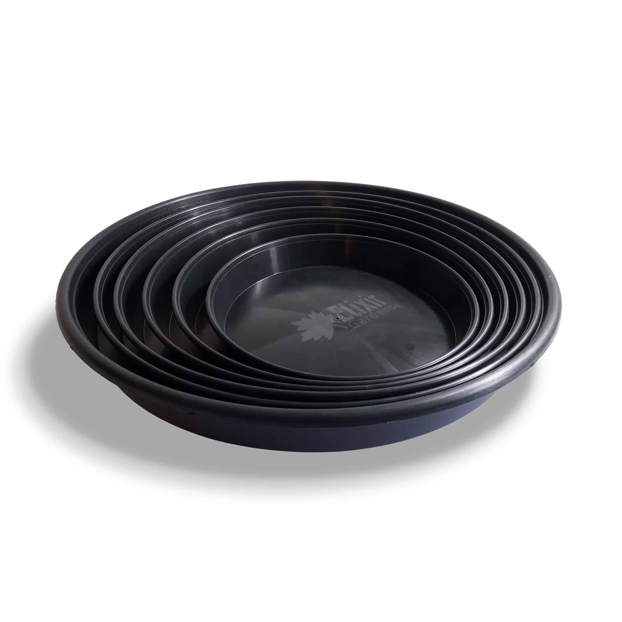 50 X 35cm Black High Saucer Deep 12 15 20 30 Litre Plant Pot Drip Watering Tray 
