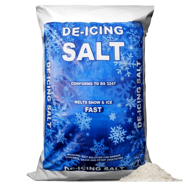 De-Icing White Rock Salt