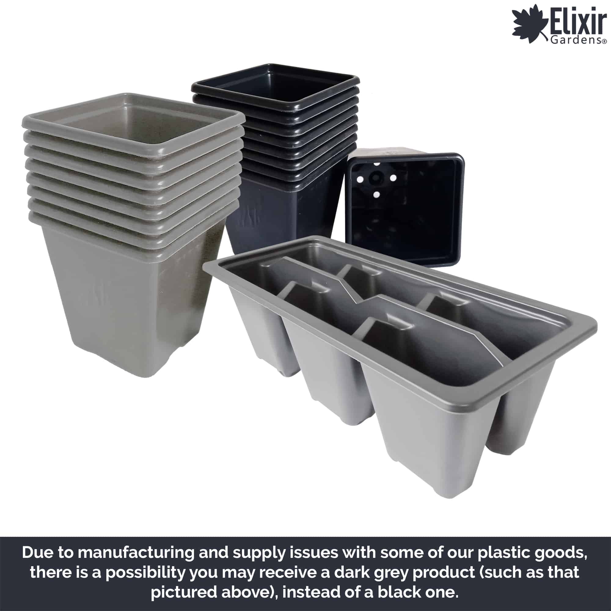 Elixir Gardens ® 20 Cell Bedding Plant Pack Tray Inserts for Half Size Seed Propagator Trays x2