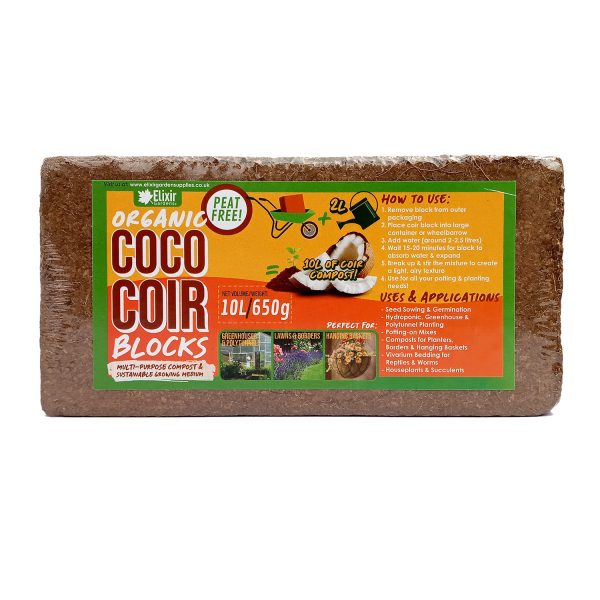 10L Organic Coir Compost Blocks