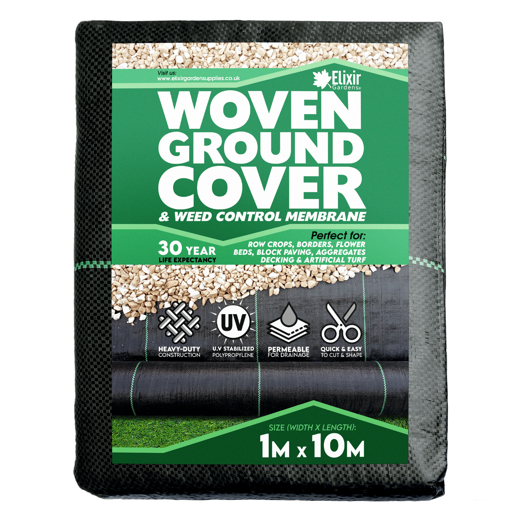 Party Supplies - 1m x 10m Woven Ground Cover