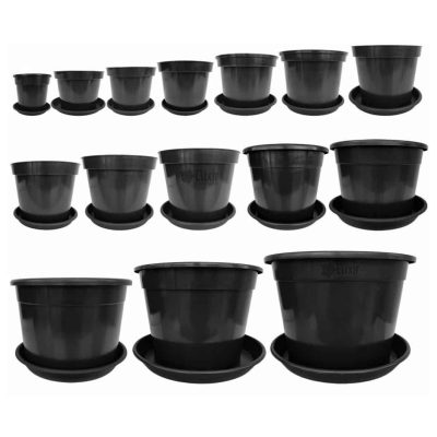 Black Plastic Plant Pots